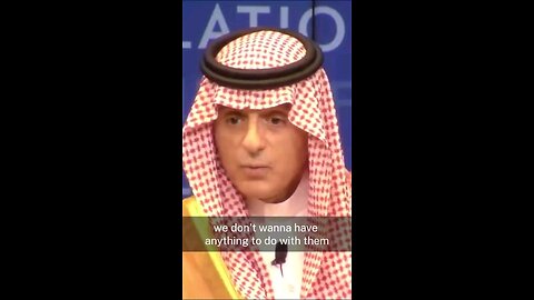 Saudi Arabia Foreign Minister about Qatar few years ago. Everybody knows - The West ignores!