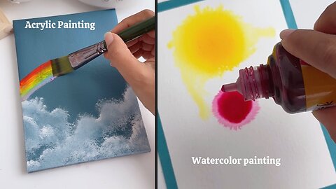 🎨 Fun & Simple Art Ideas When You’re Bored! | Acrylic & Watercolor Techniques for Beginners ✨