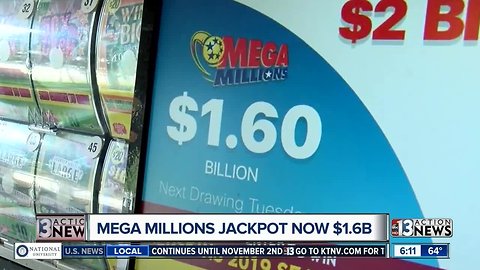 Mega Millions up to $1.6B