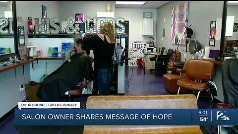 Salon owner shares message of hope