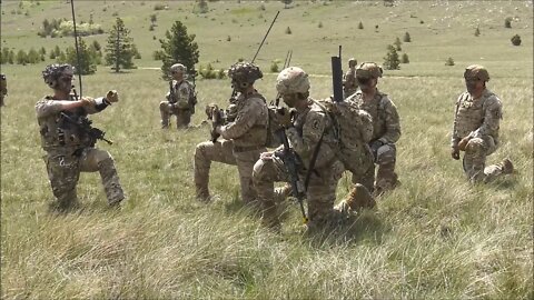 U.S. Paratroopers Conduct Battle Drills - Exercise Eagle Rapid 22