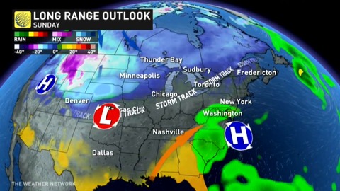 Pattern shift will bring warmer weather to Western Canada, while the East sees a blast of Arctic air