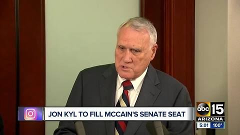 Governor Ducey chooses Sen. Jon Kyl to replace John McCain