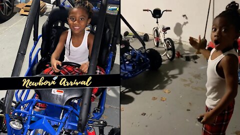 Offset's Son Kody Is Shocked After Getting His 1st Gas Go Kart! 😱