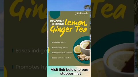 Reasons to drink lemon ginger tea | What does lemon ginger tea help with | Lemon ginger tea #shorts