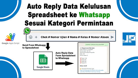 Auto Reply Data Kelulusan Spreadsheet ke Whatsapp Sesuai Kategori Permintaan