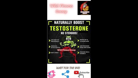 🔥Naturally boost testosterone: no steroids🔥#shorts🔥#viralshorts🔥#fitnessshorts🔥#wildfitnessgroup🔥