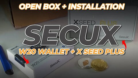 SecuX Hardware Wallet | Full Open Box and Setup