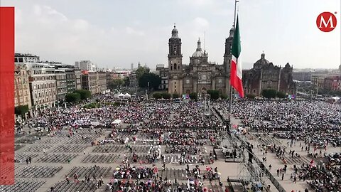 Simpatizantes de AMLO comienzan a llegar al Zócalo de CdMx previo al último informe de gobierno