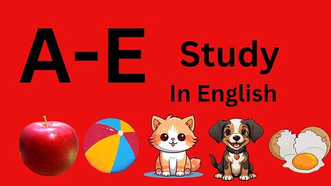 A-E study in English on kids. Study on English.