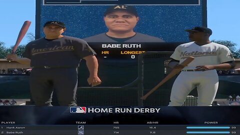 Hank Aaron Vs Babe Ruth HR Derby Mlb The Show 23