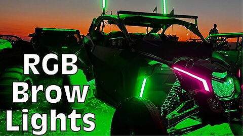 RGBW Can Am X3 Brow Light Install WITH TURN SIGNALS!