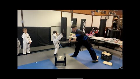 2 swords kicks and palm break