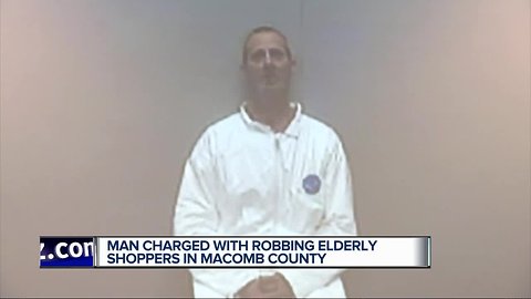 Man arrested for robbing elderly people at Macomb County Walmart parking lot