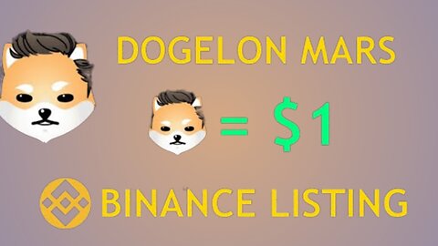 Dogelon Mars Price Prediction 2025 || Latest Binance Listing News