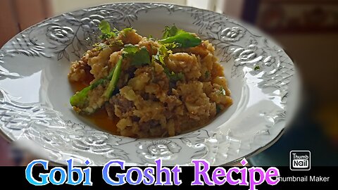 Time saving tip!Gobi Gosht(couliflower mutton) recipe in urdu/hindi