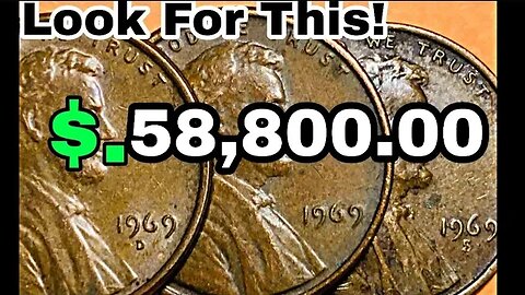 How Much is a 1969 Penny Worth? United States Lincoln One Cent Coins - Lincoln penny!!