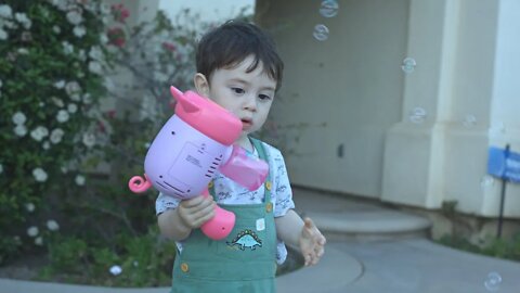 Piggy Bubble Machine And Bubble Gun Kids Outdoor Fun