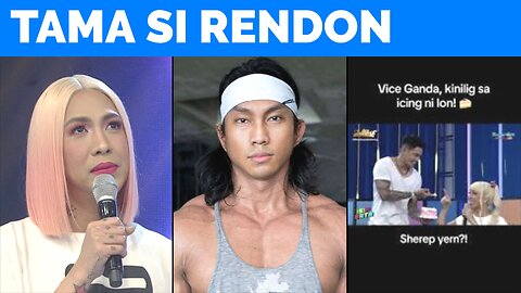 VINCE GANDA sinupalpal ni RENDON LABADOR, dahil ICING SCENE nito sa SHOWTIME 'Tama! Live pa talaga'