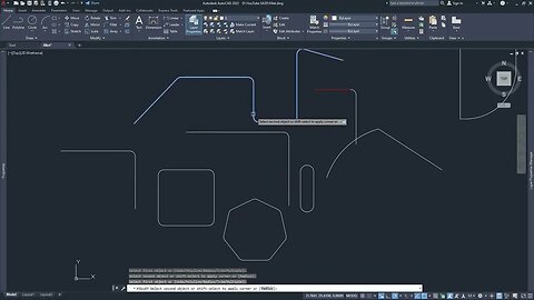 028 AutoCAD 2022 - Comandos FILLET & CHAMFER