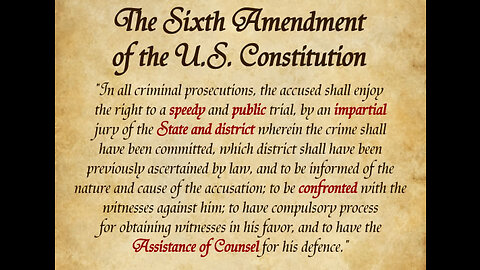 Constitution Wednesday: 6th Amendment