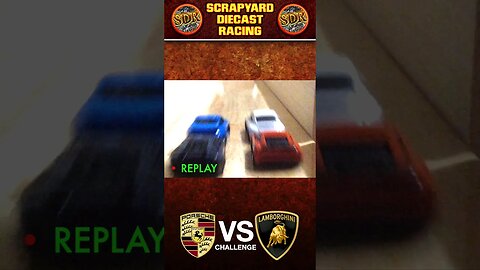 Race 04 Porsche VS Lamborghini Diecast Racing Tournament #shorts