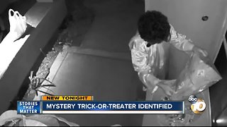 Trick-or-treater who gave all his candy away identified