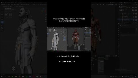 3D character creation using Blender