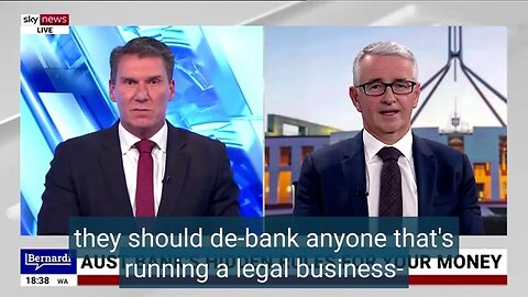 Will you be 'de-banked' for having a different opinion to your bank? 30.07.23 Bernardi Interview