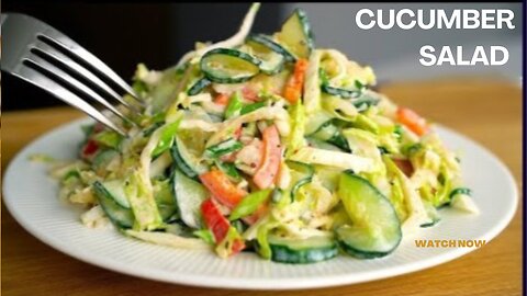 Eat this cucumber salad for dinner every day and you will lose belly fat!