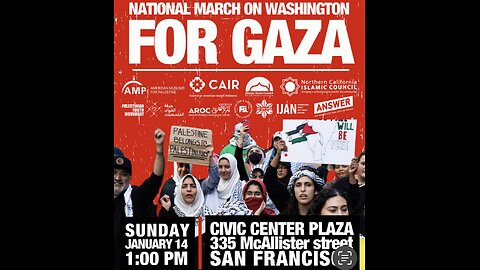 1/13/24 demonstration in Washington, D.C. for a Free Palestine