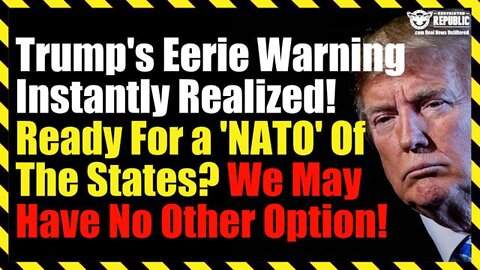 Bombshell! Trump’s Eerie Warning Instantly Realized! Ready For A ‘Nato’ Of The States?