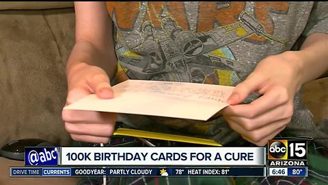 Parents of Arizona teen with rare disease hoping a cure is delivered with birthday cards