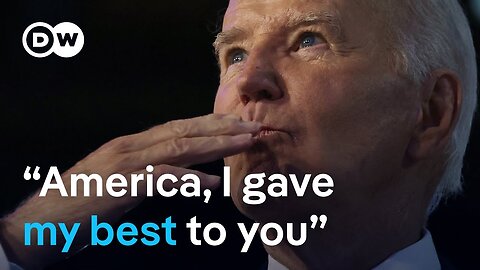 US President Biden gives emotional "farewell" speech | DW News