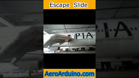 Watch Funny Escape Slide Hangar Pakistan Airlines #Flying #Aviation #AeroArduino