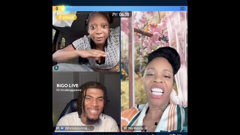 TIA KEMP (RICK ROSS BM) & 21BB READ EACH OTHER! FT. WHITEBOYMAJ! BIGO LIVE