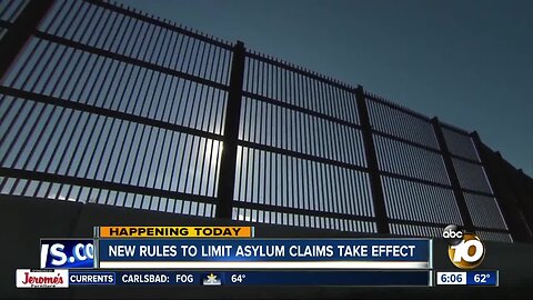 Regulations that limit asylum claims takes effect