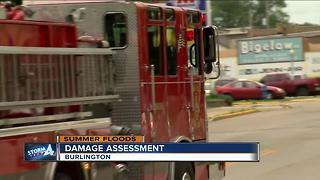 Cleanup efforts continue in Burlington after floods