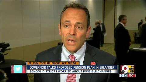 Governor Bevin talks proposed pension plan in Erlanger