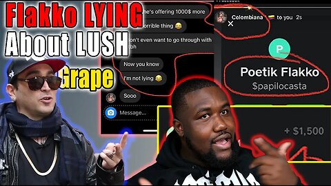 Flakko Paying $1500 To SAY LUSH ABUSED THEM | GRAPE ALLEGATIONS | Flakko vs Lush?