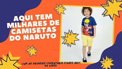 Você pediu #camisetainfantil #naruto olha aí o link no primeiro comentário fixado