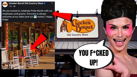 Cracker Barrel Gets BACKLASH after WOKE PRIDE MONTH Rocking Chair POST! Calls For BOYCOTT!