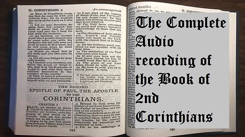 Satan hates the word of God! Audio book of 2 Corinthians. Play at home all the time.