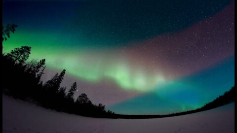 Magnificent northern lights! A fantastic sight!