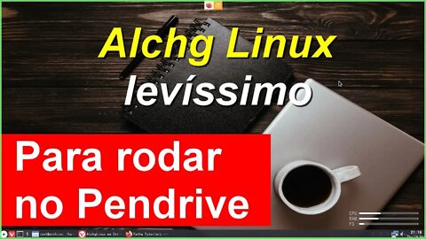 Alchg Linux de bolso. Distribuição ao vivo simples e leve do Linux. Qualquer hora qualquer lugar