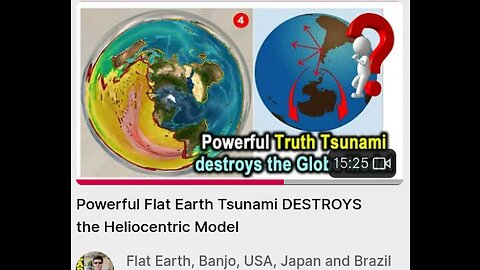 Tsunami DESTROYS the Heliocentric Model [No Tsunami over their fake Antartica ever]