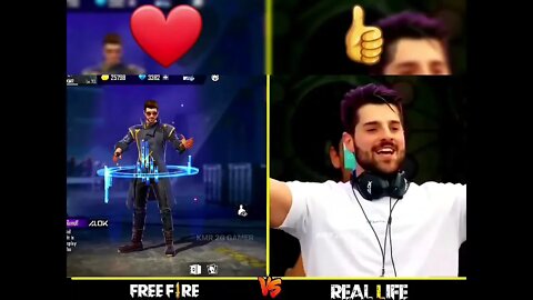 Free Fire Characters ❤ Vs Real Life Characters 👍#freefire #funny #freefireindia #gameplay