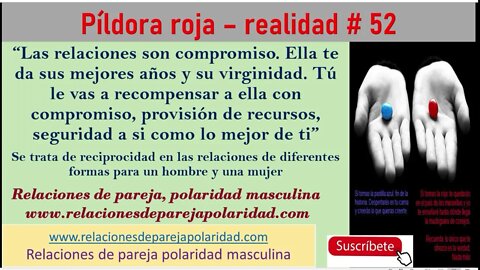 Píldora roja – realidad # 52