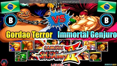 Samurai Shodown II (Gordao Terror Vs. Immortal Genjuro) [Brazil Vs. Brazil]