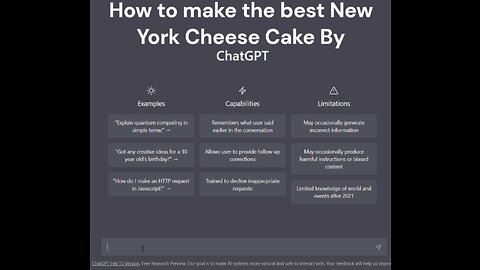 ChatGPT helps you Make the Best New York Cheese Cake!